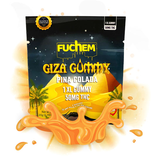 Fuchem Delta 9 Alternative Cannabinoids Giza Gummy Pina Colada