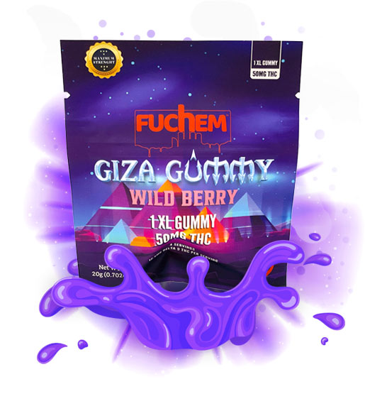 Fuchem Delta 9 Alternative Cannabinoids Giza Gummy Wild Berry