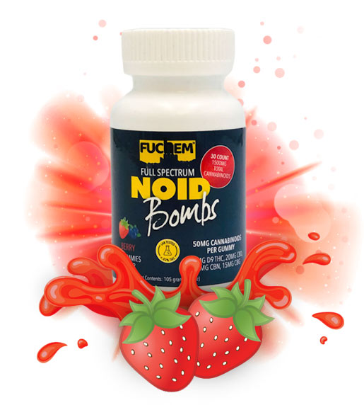 Fuchem Delta 9 Alternative Cannabinoids Noid Bombs Strawberry 2