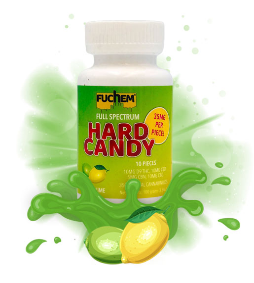 Fuchem Delta 9 Full Spectrum Alternative Cannabinoids Hard Candy Lemon Lime 2